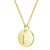 Simple Style Letter Stainless Steel Titanium Steel Plating Chain Gold Plated Pendant Necklace