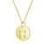 Minimalist Letter Stainless Steel Titanium Steel Plating Chain Gold Plated Pendant Necklace