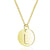 Minimalist Letter Stainless Steel Titanium Steel Plating Chain Gold Plated Pendant Necklace