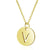 Simple Style Letter Stainless Steel Titanium Steel Plating Chain Gold Plated Pendant Necklace