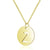 Minimalist Letter Stainless Steel Titanium Steel Plating Chain Gold Plated Pendant Necklace