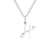 Simple Style Letter Stainless Steel Titanium Steel Plating Pendant Necklace