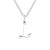 Simple Style Letter Stainless Steel Titanium Steel Plating Pendant Necklace