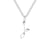 Simple Style Letter Stainless Steel Titanium Steel Plating Pendant Necklace