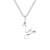 Simple Style Letter Stainless Steel Titanium Steel Plating Pendant Necklace