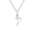 Simple Style Letter Stainless Steel Titanium Steel Plating Pendant Necklace