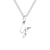 Simple Style Letter Stainless Steel Titanium Steel Plating Pendant Necklace