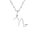 Simple Style Letter Stainless Steel Titanium Steel Plating Pendant Necklace