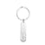 Simple Style Letter Stainless Steel Unisex Bag Pendant Keychain