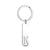 Simple Style Letter Stainless Steel Unisex Bag Pendant Keychain