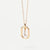 Simple Style Letter Sterling Silver Plating Inlay Zircon 18k Gold Plated Pendant Necklace