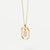 Simple Style Letter Sterling Silver Plating Inlay Zircon 18k Gold Plated Pendant Necklace