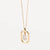 Simple Style Letter Sterling Silver Plating Inlay Zircon 18k Gold Plated Pendant Necklace