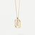 Simple Style Letter Sterling Silver Plating Inlay Zircon 18k Gold Plated Pendant Necklace