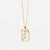 Simple Style Letter Sterling Silver Plating Inlay Zircon 18k Gold Plated Pendant Necklace