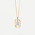 Simple Style Letter Sterling Silver Plating Inlay Zircon 18k Gold Plated Pendant Necklace