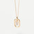 Simple Style Letter Sterling Silver Plating Inlay Zircon 18k Gold Plated Pendant Necklace