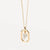 Simple Style Letter Sterling Silver Plating Inlay Zircon 18k Gold Plated Pendant Necklace