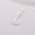 Simple Style Letter Sterling Silver Plating Inlay Zircon Charms Jewelry Accessories