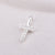 Simple Style Letter Sterling Silver Plating Inlay Zircon Charms Jewelry Accessories