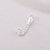 Simple Style Letter Sterling Silver Plating Inlay Zircon Charms Jewelry Accessories