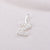 Simple Style Letter Sterling Silver Plating Inlay Zircon Charms Jewelry Accessories