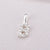 Simple Style Letter Sterling Silver Plating Inlay Zircon Charms Jewelry Accessories