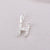 Simple Style Letter Sterling Silver Plating Inlay Zircon Charms Jewelry Accessories