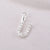 Simple Style Letter Sterling Silver Plating Inlay Zircon Charms Jewelry Accessories