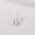 Simple Style Letter Sterling Silver Plating Inlay Zircon Charms Jewelry Accessories