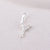 Simple Style Letter Sterling Silver Plating Inlay Zircon Charms Jewelry Accessories