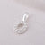 Simple Style Letter Sterling Silver Plating Inlay Zircon Charms Jewelry Accessories