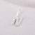 Simple Style Letter Sterling Silver Plating Inlay Zircon Charms Jewelry Accessories