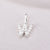 Simple Style Letter Sterling Silver Plating Inlay Zircon Charms Jewelry Accessories