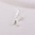 Simple Style Letter Sterling Silver Plating Inlay Zircon Charms Jewelry Accessories