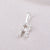 Simple Style Letter Sterling Silver Plating Inlay Zircon Charms Jewelry Accessories