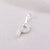 Simple Style Letter Sterling Silver Plating Inlay Zircon Charms Jewelry Accessories