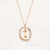 Simple Style Letter Sterling Silver Plating Inlay Zircon Gold Plated Pendant Necklace