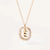 Simple Style Letter Sterling Silver Plating Inlay Zircon Gold Plated Pendant Necklace