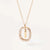 Simple Style Letter Sterling Silver Plating Inlay Zircon Gold Plated Pendant Necklace