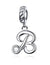 Simple Style Letter Sterling Silver Plating Inlay Zircon White Gold Plated Jewelry Accessories