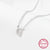 Simple Style Letter Sterling Silver Plating Inlay Zircon White Gold Plated Pendant Necklace