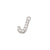 Simple Style Letter Sterling Silver Zircon Rose Gold Plated Charms