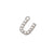 Simple Style Letter Sterling Silver Zircon Rose Gold Plated Charms