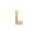 Simple Style Letter Sterling Silver Zircon Rose Gold Plated Charms