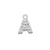 Simple Style Letter Sterling Silver Zircon Rose Gold Plated Charms