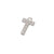 Simple Style Letter Sterling Silver Zircon Rose Gold Plated Charms