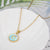 Simple Style Letter Titanium Steel Plating Inlaid Shell Necklace