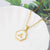 Simple Style Letter Titanium Steel Plating Inlaid Shell Necklace