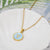 Simple Style Letter Titanium Steel Plating Inlaid Shell Necklace